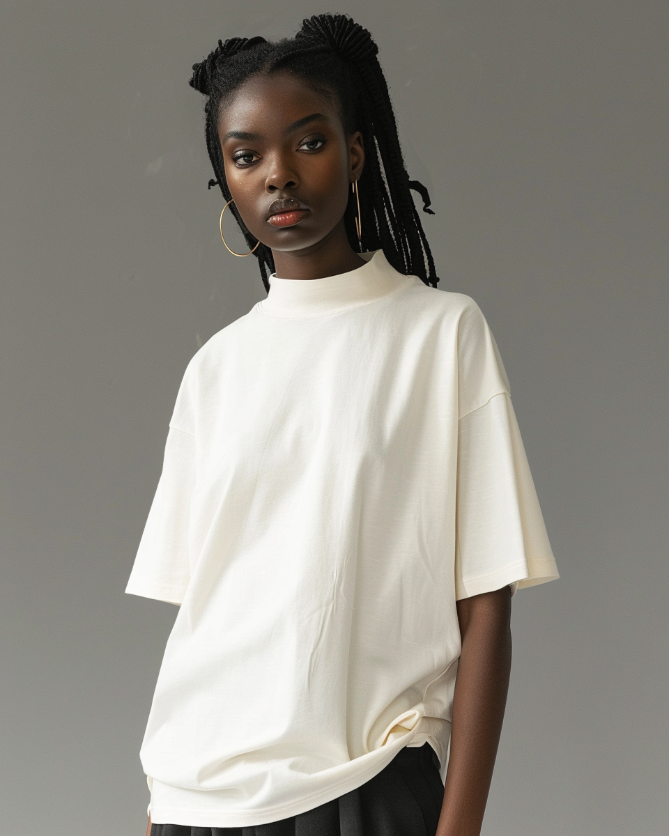 Callisto Oversized Mockneck Tee Sewing Pattern | Stella Luna